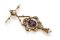 Edwardian Brooch Pendant with Synthetic Sapphire and Pearls, 1930s 4