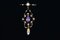 Edwardian Brooch Pendant with Synthetic Sapphire and Pearls, 1930s, Image 2