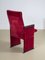 Vintage Red Velvet Cinema Armchairs by Carlo Scarpa, 1960s, Set of 4 4