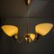 Swedish Modern Chandelier in Brass and Glass from Asea, 1950s 2