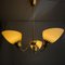 Swedish Modern Chandelier in Brass and Glass from Asea, 1950s, Image 2