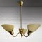 Swedish Modern Chandelier in Brass and Glass from Asea, 1950s, Image 1