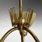 Swedish Modern Chandelier in Brass and Glass from Asea, 1950s 9