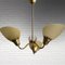Swedish Modern Chandelier in Brass and Glass from Asea, 1950s, Image 3