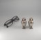 Elizabeth II English Sterling Silver Owl Salt & Pepper Set from Richard Comyns London, 1960, Set of 2 13