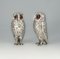 Elizabeth II English Sterling Silver Owl Salt & Pepper Set from Richard Comyns London, 1960, Set of 2 1