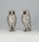 Elizabeth II English Sterling Silver Owl Salt & Pepper Set from Richard Comyns London, 1960, Set of 2 9