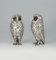 Elizabeth II English Sterling Silver Owl Salt & Pepper Set from Richard Comyns London, 1960, Set of 2, Image 9