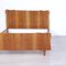 Square and Half Bed Frame Wood and Briarwood, Italy, 1960s 7