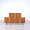 Square and Half Bed Frame Wood and Briarwood, Italy, 1960s 4