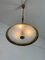 Vintage Italian Brass and Glass Hanging Light, 1950s 2