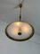 Vintage Italian Brass and Glass Hanging Light, 1950s, Image 2