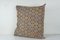 Brown Chocolate Square Handwoven Jajim Kilim Cushion Cover, Image 2