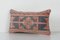 Vintage Anatolian Rug Cushion Faded Lumbar Cover 2