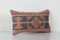 Vintage Anatolian Rug Cushion Faded Lumbar Cover 3