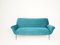 Italian Velvet Three-Seater Sofa, 1950 1