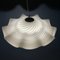 Vintage Swirl White Murano Glass Pendant Lamp, Italy, 1970s 10