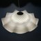 Vintage Swirl White Murano Glass Pendant Lamp, Italy, 1970s, Image 10