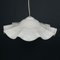 Vintage Swirl White Murano Glass Pendant Lamp, Italy, 1970s 9