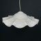 Vintage Swirl White Murano Glass Pendant Lamp, Italy, 1970s, Image 9