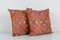 Silk Orange Suzani Cushion Covers, Set of 2, Image 2