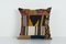 Vintage Kilim Patchwork Rug Cushion with Modern Sytle, Image 1