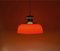 Space Age Kartell KD7 Orange Pendant Lamp, 1960s 7