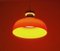 Space Age Kartell KD7 Orange Pendant Lamp, 1960s 2