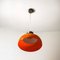 Space Age Kartell KD7 Orange Pendant Lamp, 1960s 8
