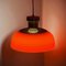 Space Age Kartell KD7 Orange Pendant Lamp, 1960s, Image 5