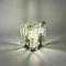 Vintage Murano Ice Frost Glass Table Lamp by Vetrerie Mazzega, 1970s, Image 4