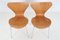 Model 3107 Chairs in Pine Wood by Arne Jacobsen for Fritz Hansen, 1976, Set of 2, Image 6