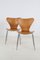 Modell 3107 Stühle aus Kiefernholz von Arne Jacobsen für Fritz Hansen, 1976, 2er Set 1