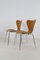 Model 3107 Chairs in Pine Wood by Arne Jacobsen for Fritz Hansen, 1976, Set of 2 5