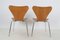 Model 3107 Chairs in Pine Wood by Arne Jacobsen for Fritz Hansen, 1976, Set of 2 7