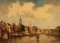 A. Horsmans, Vista de una ciudad holandesa, principios del siglo XX, óleo sobre lienzo, enmarcado, Imagen 3