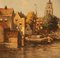 A. Horsmans, Blick auf eine niederländische Stadt, Frühes 20. Jh., Öl auf Leinwand, Gerahmt 5