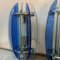 Space Age Italian Blue and Gray Glass Wall Sconces from Veca, 1960s, Set of 2 7