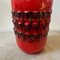 Fat Lava German Red and Black Ceramic Vase, 1970s 2