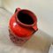 Fat Lava German Red and Black Ceramic Vase, 1970s 6
