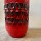 Jarrón alemán Fat Lava de cerámica en rojo y negro, años 70, Imagen 4