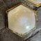 Large Mid-Century Modern Italian Hexagonal Wall Sconces, 1970s, Set of 2, Image 3