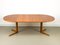 Danish Round Teak Dining Table with Extensions from CFC Silkeborg, 1970s 13