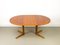 Danish Round Teak Dining Table with Extensions from CFC Silkeborg, 1970s 11