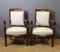 Directoire Armchairs in Mahogany and Bronze, 19th Century, Set of 2 10