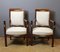 Directoire Armchairs in Mahogany and Bronze, 19th Century, Set of 2, Image 10