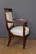 Directoire Armchairs in Mahogany and Bronze, 19th Century, Set of 2, Image 5