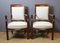 Directoire Armchairs in Mahogany and Bronze, 19th Century, Set of 2 1