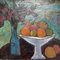 Dutch Artist, Still Life of Vase and Fruit, 1950s, Oil on Canvas, Image 5