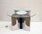 Italian Space Age Coffee Table in Steel with Lighting, 1970s 1